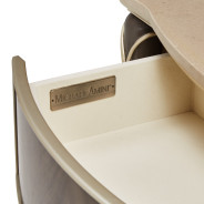 Accent Cabinet-Night Stand Villa Cherrie Hazelnut Collection By Michael Amini
