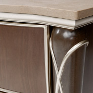 Accent Cabinet-Night Stand Villa Cherrie Hazelnut Collection By Michael Amini