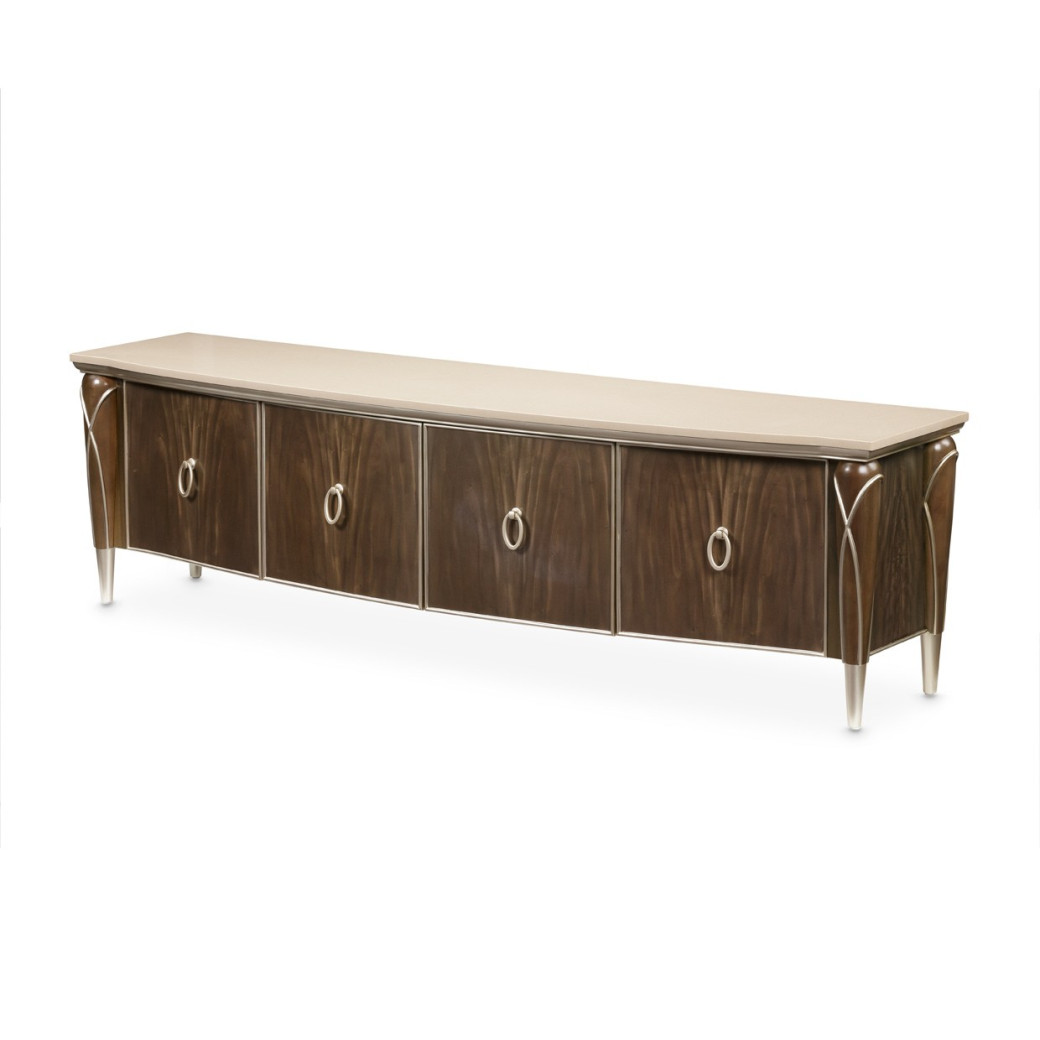 Media Cabinet Villa Cherrie Hazelnut Collection By Michael Amini