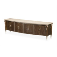 Media Cabinet Villa Cherrie Hazelnut Collection By Michael Amini