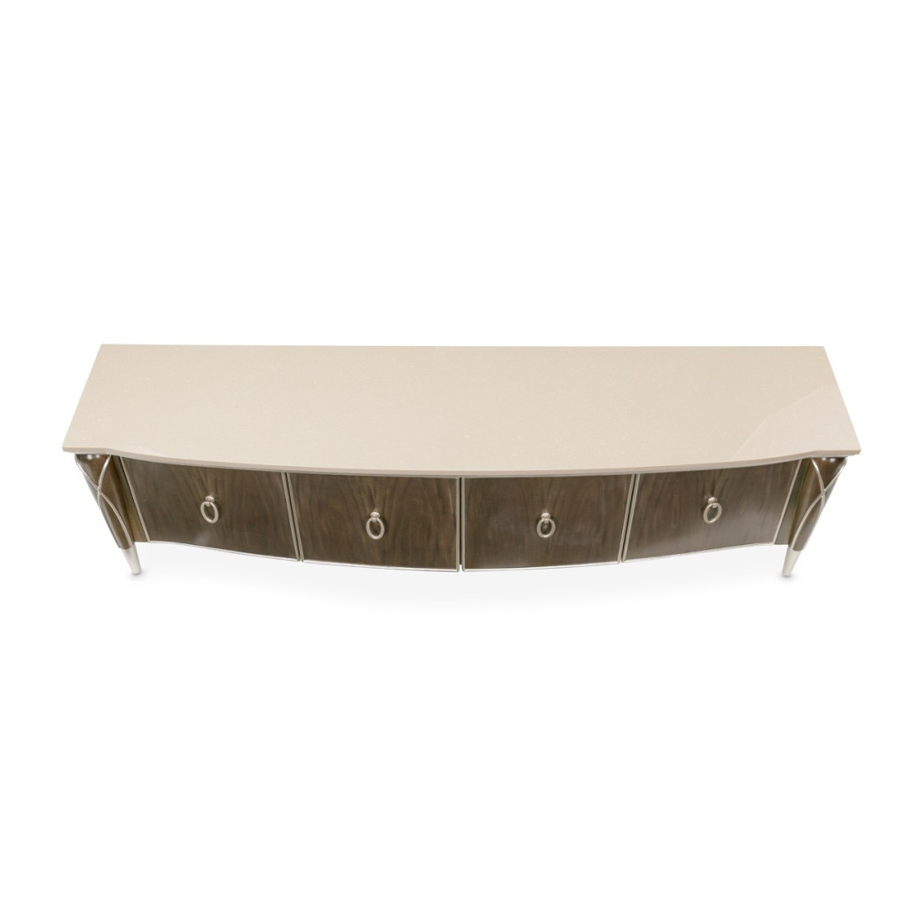 Media Cabinet Villa Cherrie Hazelnut Collection By Michael Amini