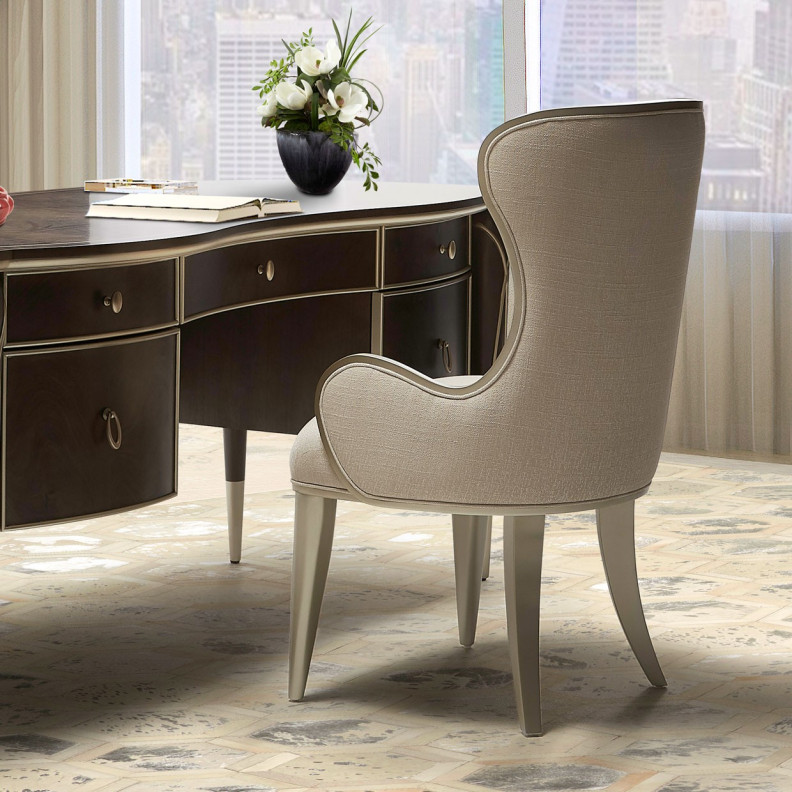 Desk Chair Villa Cherrie Hazelnut Collection By Michael Amini