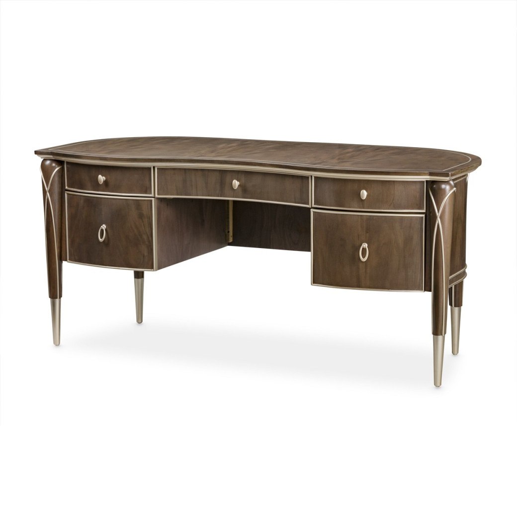 Desk Villa Cherrie Hazelnut Collection By Michael Amini