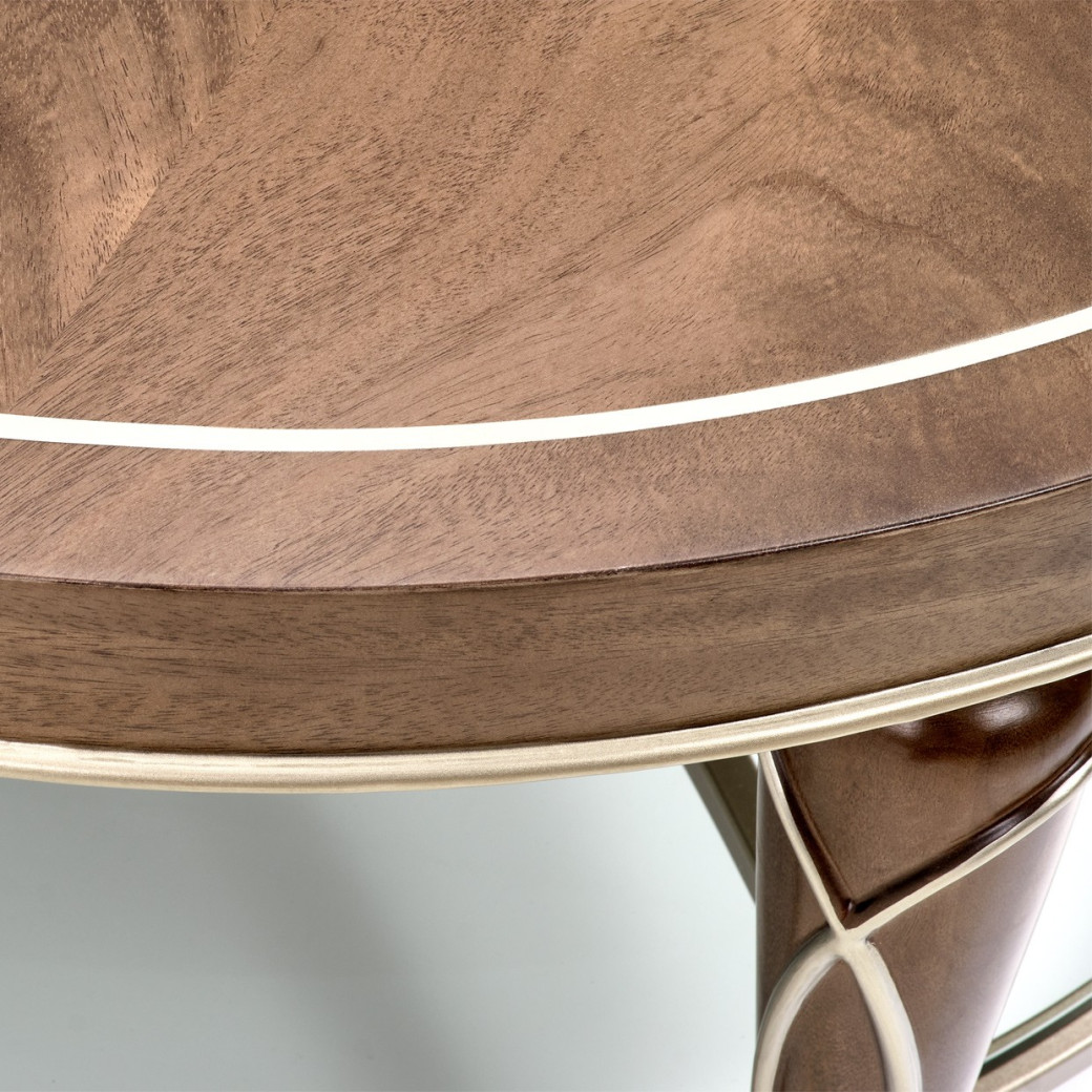 Oval Cocktail Table Villa Cherrie Hazelnut Collection By Michael Amini