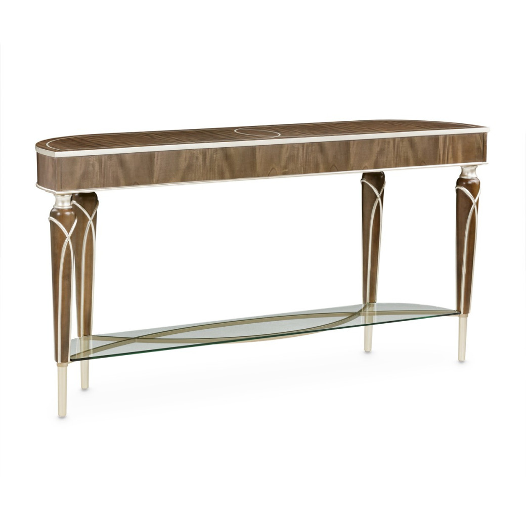Console Table Villa Cherrie Hazelnut Collection By Michael Amini