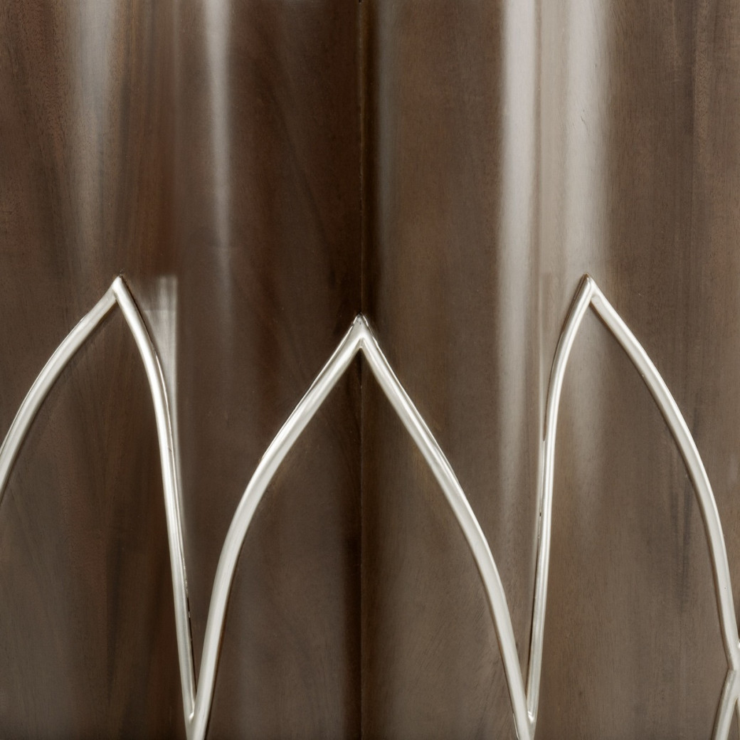 Chairside Table Villa Cherrie Hazelnut Collection By Michael Amini