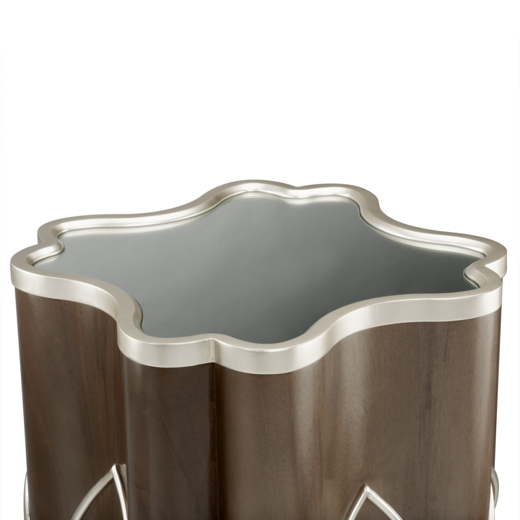 Chairside Table Villa Cherrie Hazelnut Collection By Michael Amini