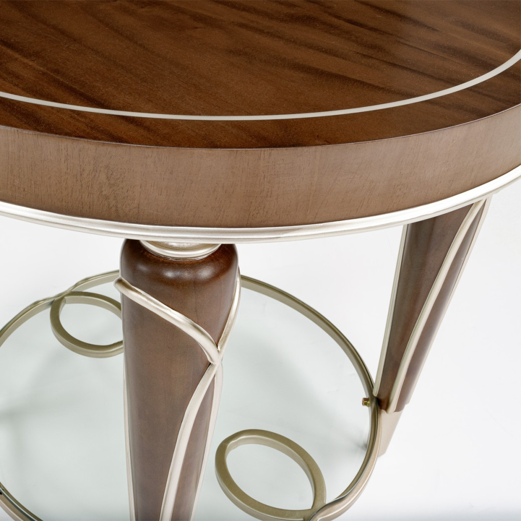 End table Villa Cherie Hazelnut Collection By Michael Amini