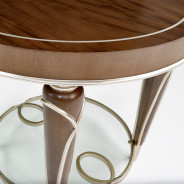 End table Villa Cherie Hazelnut Collection By Michael Amini