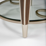 End table Villa Cherie Hazelnut Collection By Michael Amini