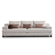 Sofa Oatmeal Eggshell Walnut Amora Collection By Michael Amini. LFR-AMRA815-OAT-223