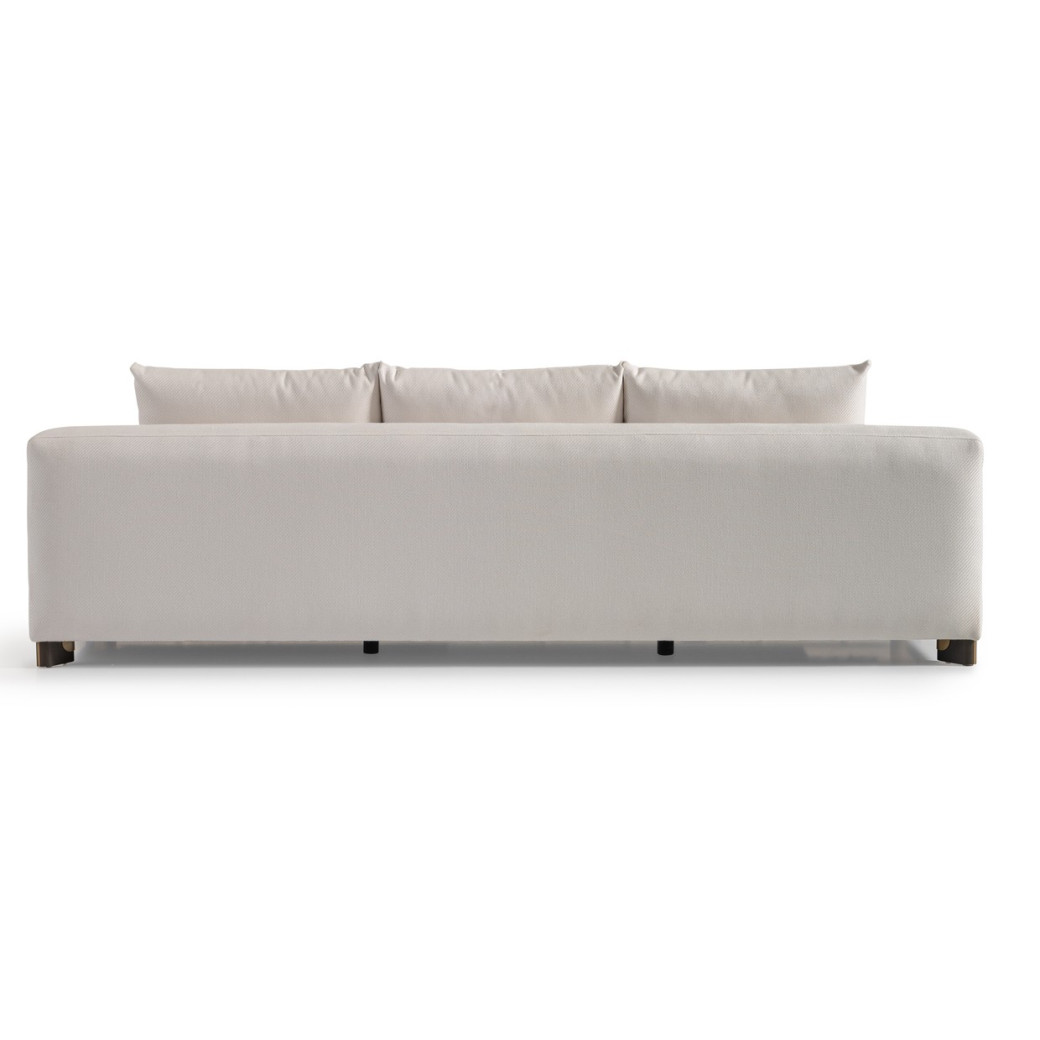 Sofa Oatmeal Eggshell Walnut Amora Collection By Michael Amini. LFR-AMRA815-OAT-223