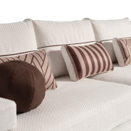 Sofa Oatmeal Eggshell Walnut Amora Collection By Michael Amini. LFR-AMRA815-OAT-223