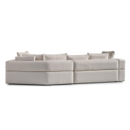Amora 2 Pc Sofa Oatmeal Eggshell Walnut Collection By Michael Amini. LFR-AMRA816-OAT-223