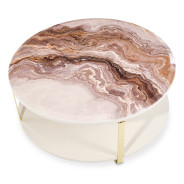 Cocktail Table Gold Ariana Collection By Michael Amini. LFR-ARNA201-806