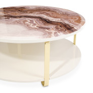 Cocktail Table Gold Ariana Collection By Michael Amini. LFR-ARNA201-806