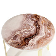 End Table Gold Ariana Collection By Michael Amini. LFR-ARNA202-806
