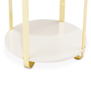 End Table Gold Ariana Collection By Michael Amini. LFR-ARNA202-806