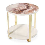 End Table Gold Ariana Collection By Michael Amini. LFR-ARNA202-806
