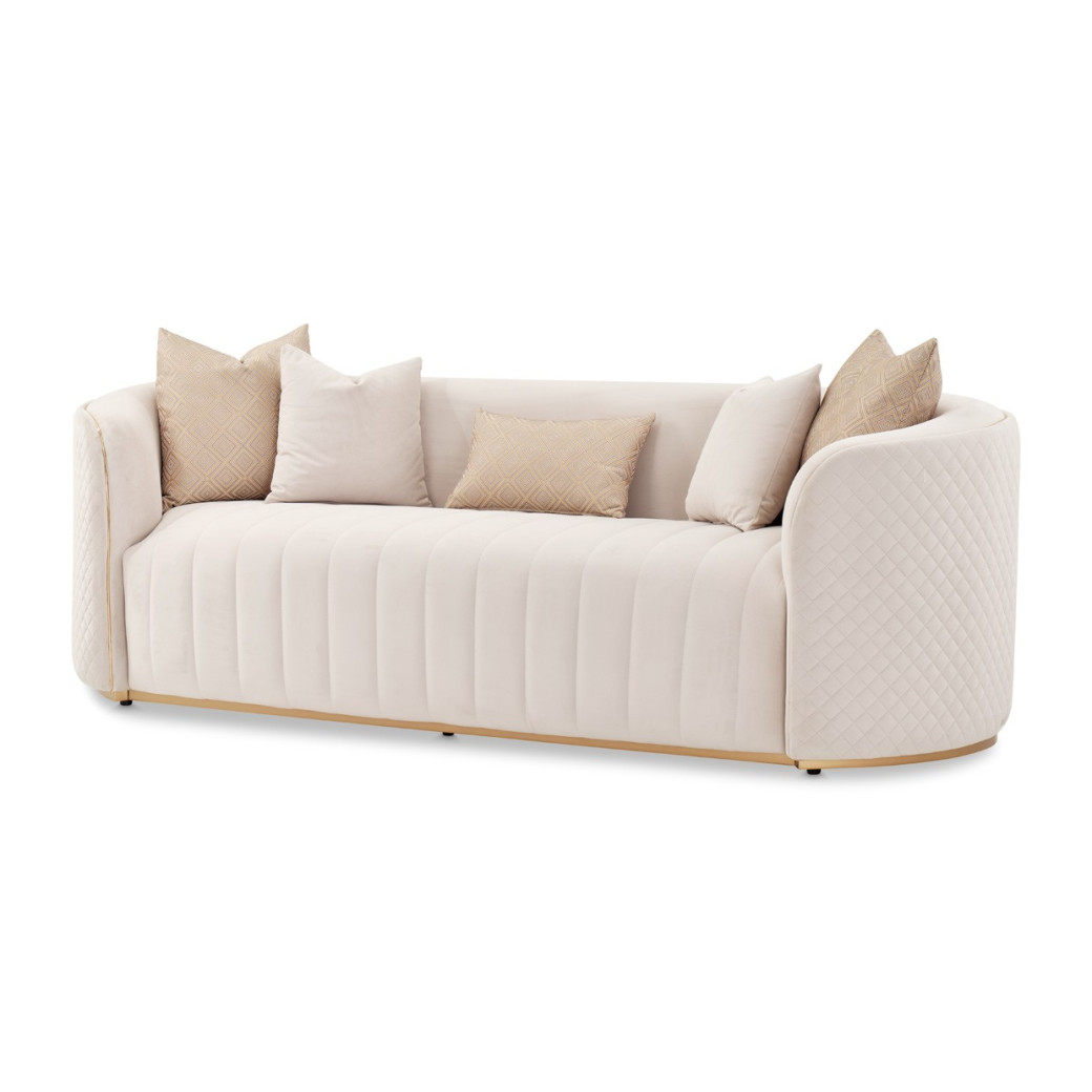 Sofa Beige Gold Ariana Collection by Michael Amini.LFR-ARNA815-BGE-806