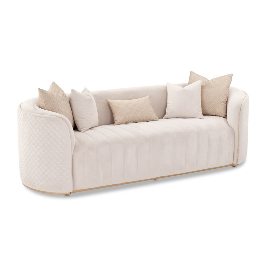 Sofa Beige Gold Ariana Collection by Michael Amini.LFR-ARNA815-BGE-806