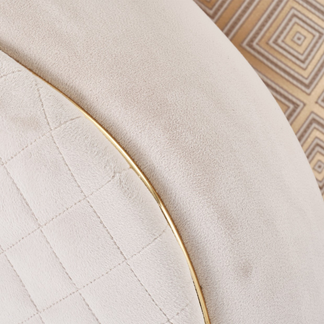 Sofa Beige Gold Ariana Collection by Michael Amini.LFR-ARNA815-BGE-806