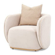 Chair Beige Gold Ariana Collection By Michael Amini. LFR-ARNA835-BGE-806