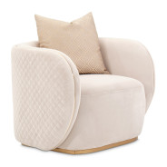 Chair Beige Gold Ariana Collection By Michael Amini. LFR-ARNA835-BGE-806