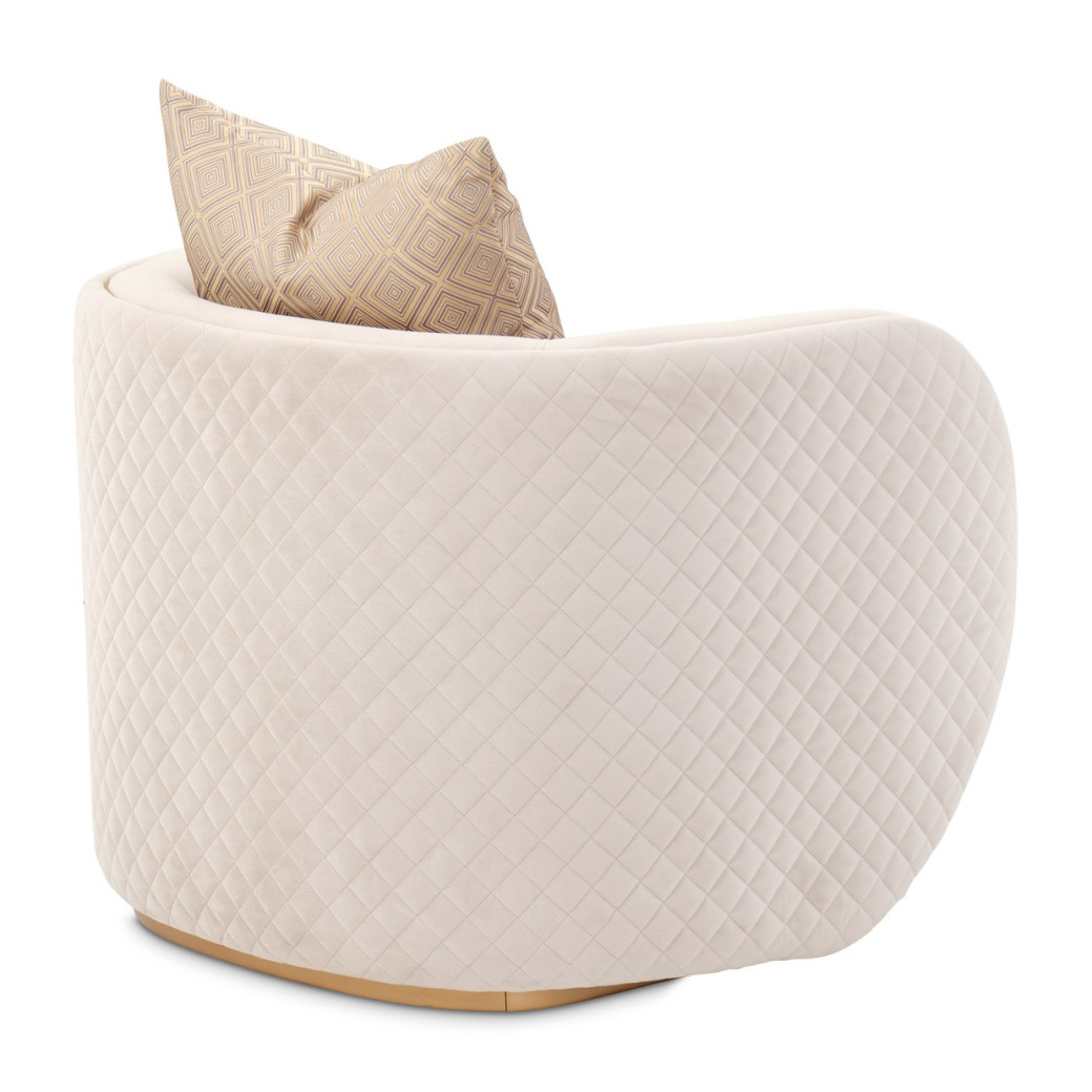 Chair Beige Gold Ariana Collection By Michael Amini. LFR-ARNA835-BGE-806