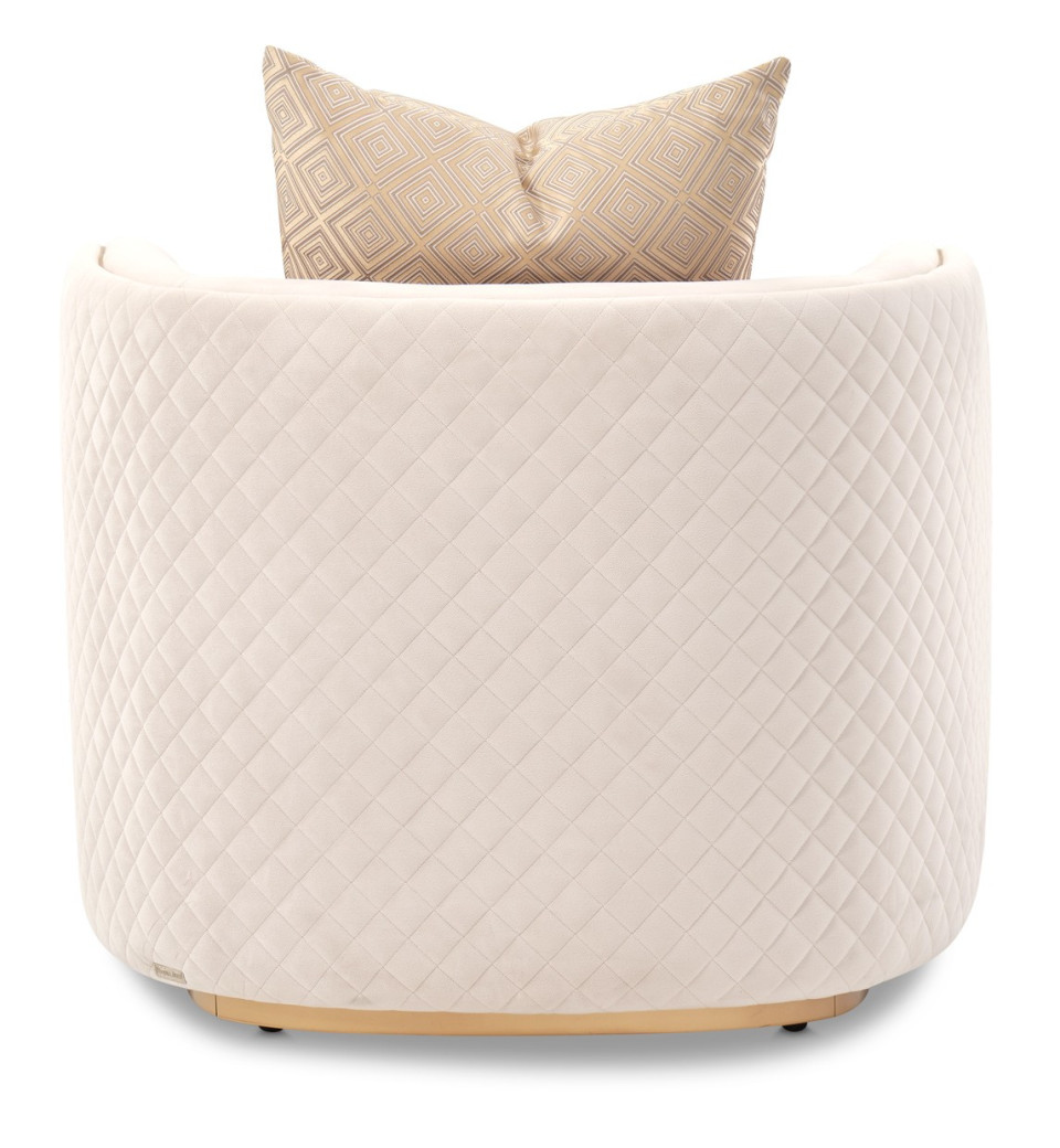 Chair Beige Gold Ariana Collection By Michael Amini. LFR-ARNA835-BGE-806