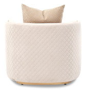 Chair Beige Gold Ariana Collection By Michael Amini. LFR-ARNA835-BGE-806