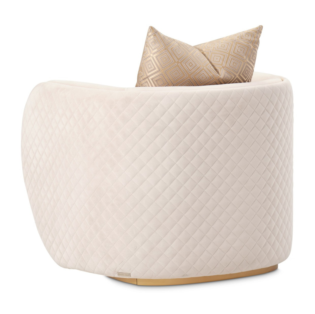 Chair Beige Gold Ariana Collection By Michael Amini. LFR-ARNA835-BGE-806