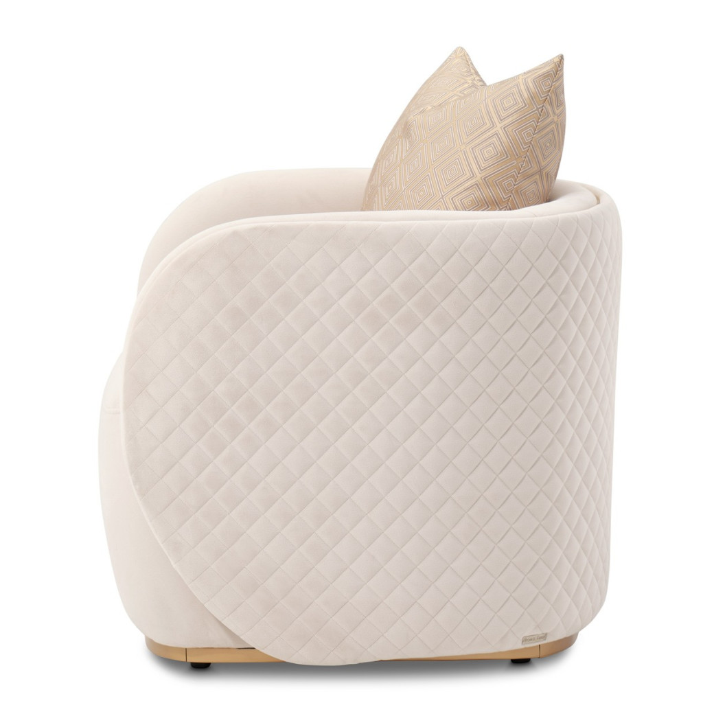 Chair Beige Gold Ariana Collection By Michael Amini. LFR-ARNA835-BGE-806