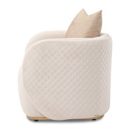 Chair Beige Gold Ariana Collection By Michael Amini. LFR-ARNA835-BGE-806