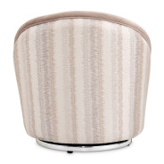 LFR-LUCA839-NGT-808 Swivel Chair Silver Lucca Collection By Michael Amini