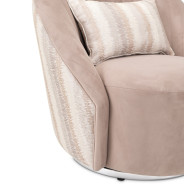 LFR-LUCA839-NGT-808 Swivel Chair Silver Lucca Collection By Michael Amini