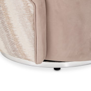 LFR-LUCA839-NGT-808 Swivel Chair Silver Lucca Collection By Michael Amini