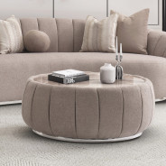 LFR-LUCA201-808 Cocktail Table Silver Lucca Collection By Michael Amini