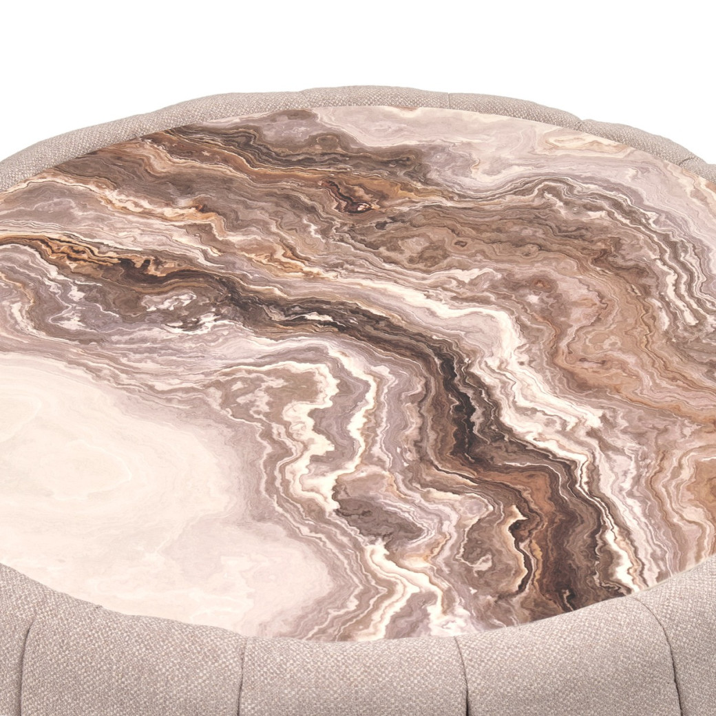LFR-LUCA201-808 Cocktail Table Silver Lucca Collection By Michael Amini