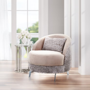 Chair Stone Silver Dion Collection By Michael Amini