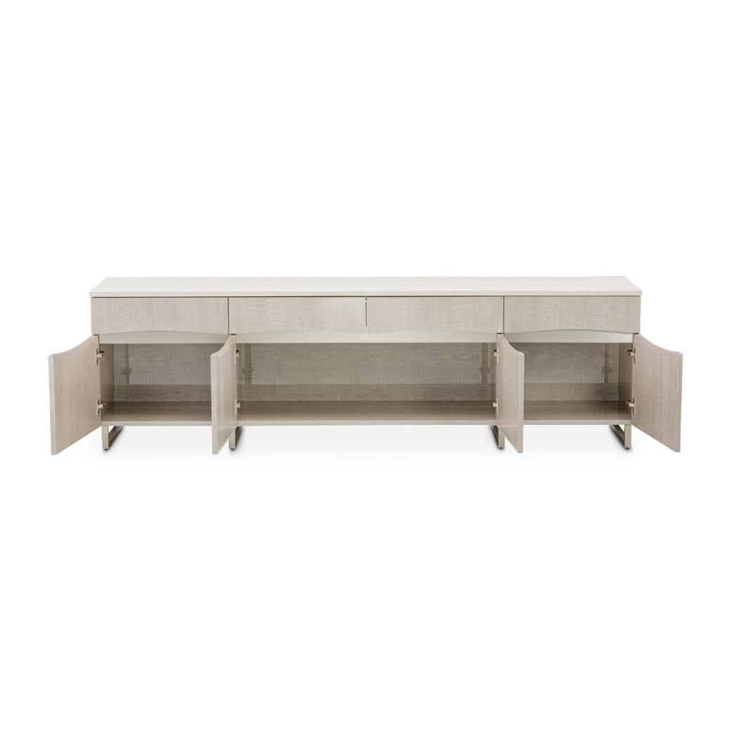Media Cabinet Greige Marin Collection By Michael Amini .KI-MRIN081-139
