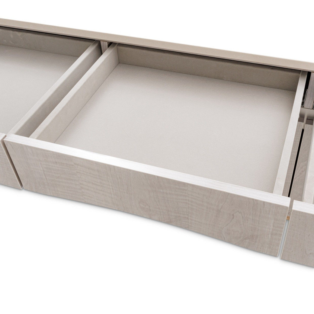 Media Cabinet Greige Marin Collection By Michael Amini .KI-MRIN081-139
