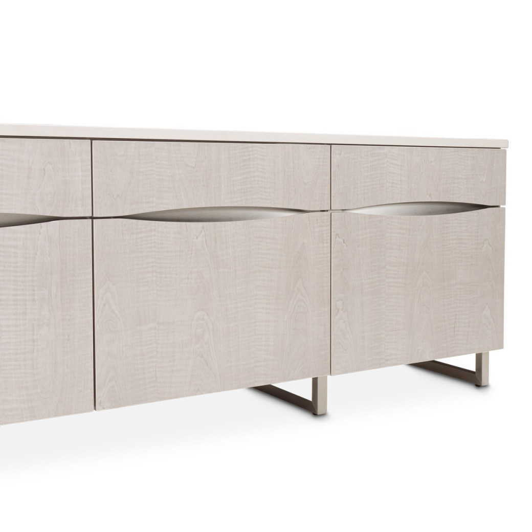 Media Cabinet Greige Marin Collection By Michael Amini .KI-MRIN081-139