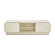 Media Cabinet Medium Champagne Rachelle Collection By Michael Amini