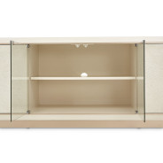 Media Cabinet Medium Champagne Rachelle Collection By Michael Amini
