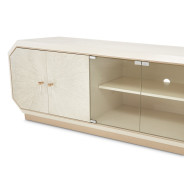 Media Cabinet Medium Champagne Rachelle Collection By Michael Amini