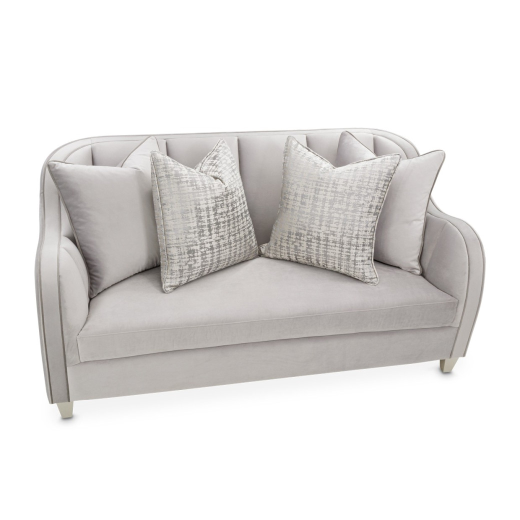 Loveseat Slate Roxbury Collection by Michael Amini N9006825-STEEL-220