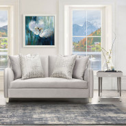 Loveseat Slate Roxbury Collection by Michael Amini N9006825-STEEL-220