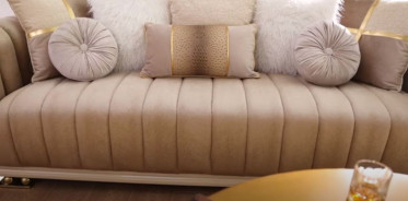 HD 9004  2PC Sofa & Loveseat .Art Deco Style By Homey Design