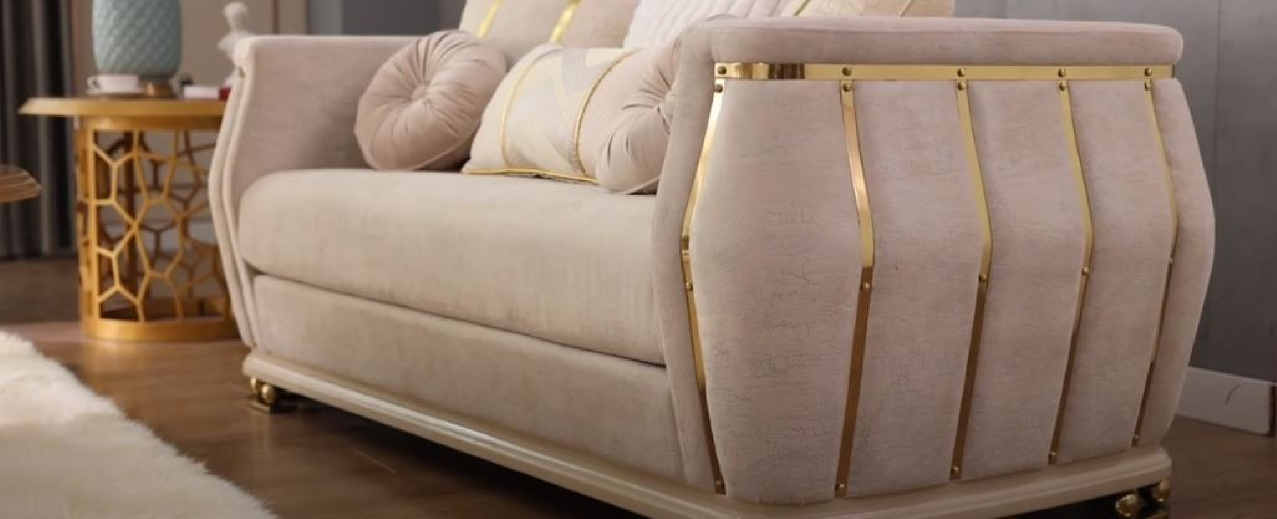 HD 9003  2PC Sofa & Loveseat Elegante Europeo de Homey Design